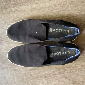 Womens Rothys Sneaker Black 10.5